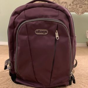 Like New Purple E Bags laptop Backpack